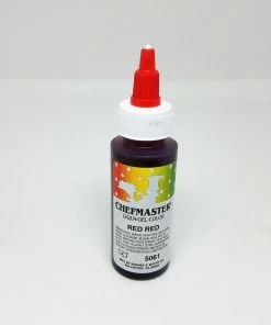 Linneas Red Red 2.3oz Chefmaster LIQUA-GEL Supplies
