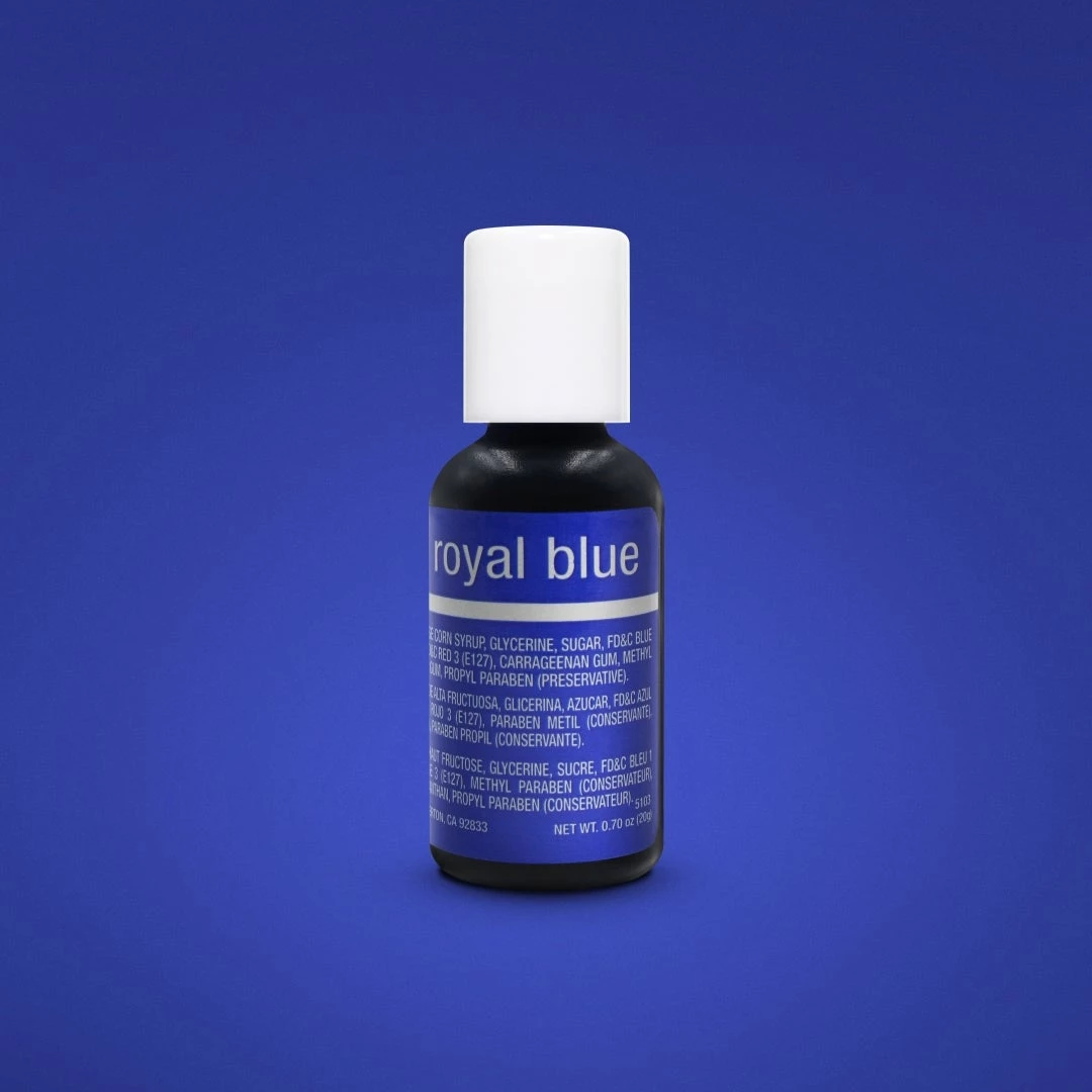 Linneas Royal Blue .70oz Chefmaster LIQUA-GEL Supplies 3 Linneas Royal Blue .70oz Chefmaster LIQUA-GEL Supplies
