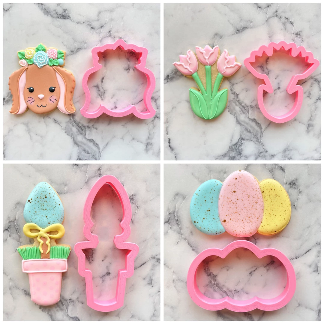 Flour Box Bakery Rustic Easter Cookie Cutter Set Cutters 3 Flour Box Bakery Rustic Easter Cookie Cutter Set Cutters