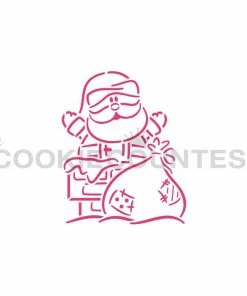 Cookie Countess Santa In Chimney PYO/by Zee Will Draw Stencils
