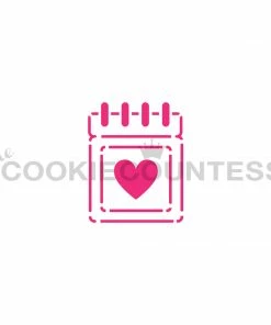 Cookie Countess Save The Date ICON Stencil Stencils