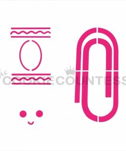 Cookie Countess School Supplies Stencil By The Flour Box