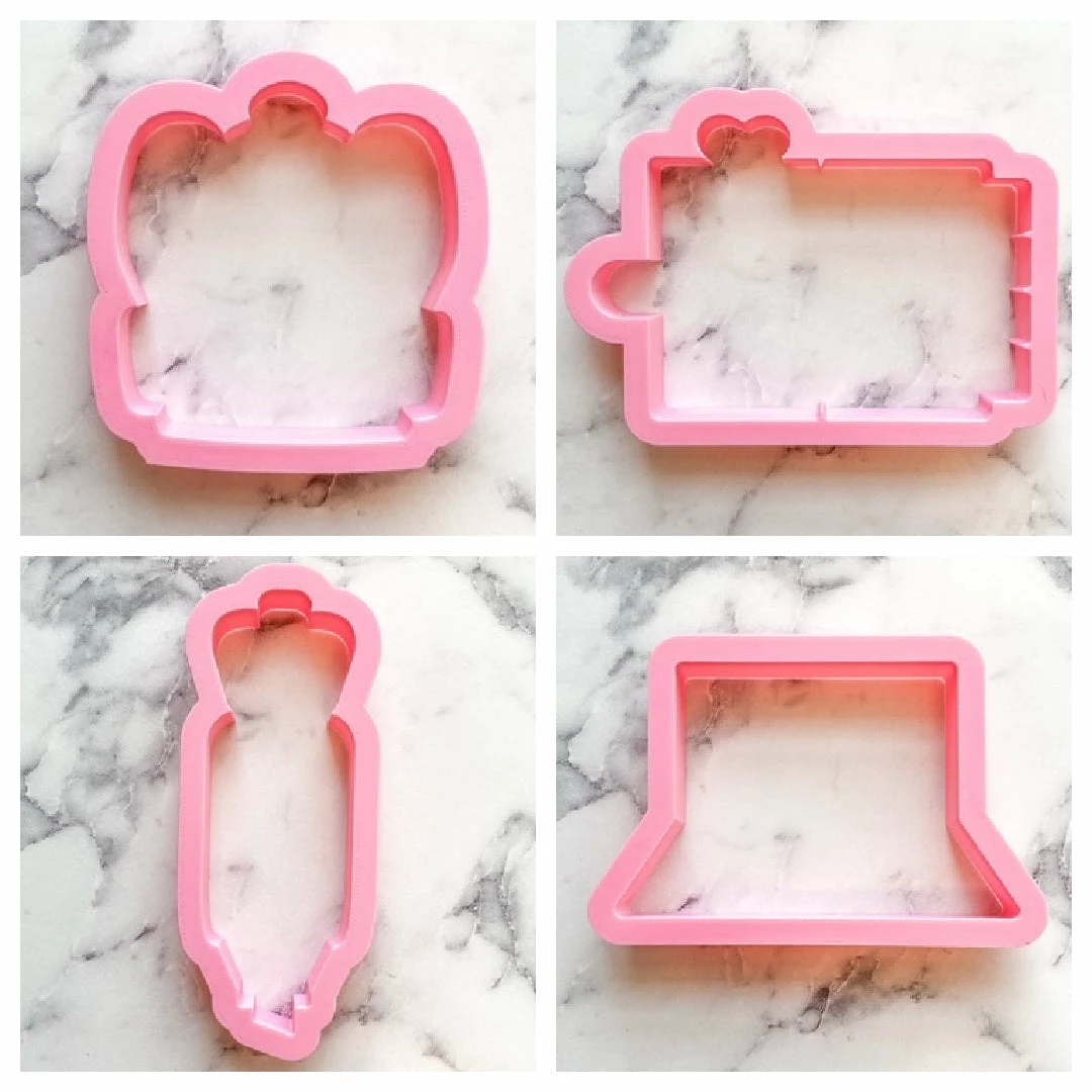 Flour Box Bakery Cutters School Supplies Cookie Cutter Set 3 Flour Box Bakery Cutters School Supplies Cookie Cutter Set