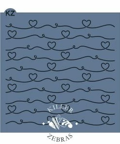Killer Zebras Stencils Secret Crush KZ Stencil