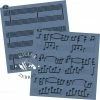 Killer Zebras Stencils Music Sheet 2pc KZ Stencil Set
