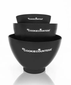 Cookie Countess Set Of 3 Small Silicone Mixing Bowls Supplies