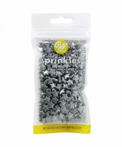 Wilton Silver Stars SMALL Sprinkle Pouch Supplies