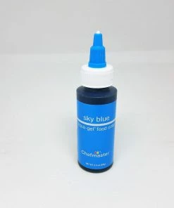 Linneas Sky Blue 2.3oz Chefmaster LIQUA-GEL Supplies
