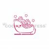Cookie Countess Smiling Sleigh PYO Stencil