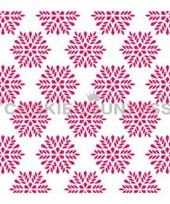 Cookie Countess Snowflakes Background Stencil