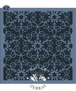 Killer Zebras Snowflake Lace KZ Stencil Stencils
