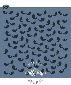 Killer Zebras Stencils Creepy Eyes KZ Stencil