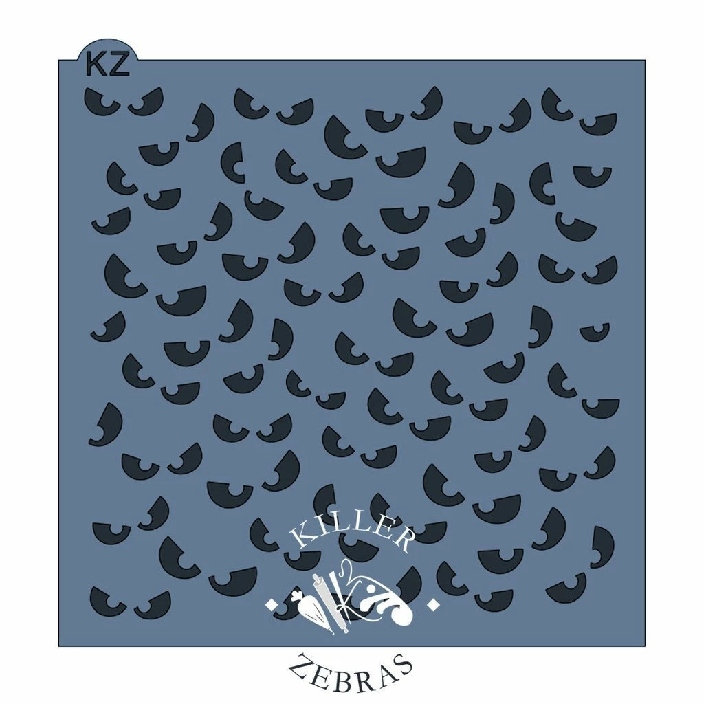 Killer Zebras Stencils Creepy Eyes KZ Stencil 3 Killer Zebras Stencils Creepy Eyes KZ Stencil