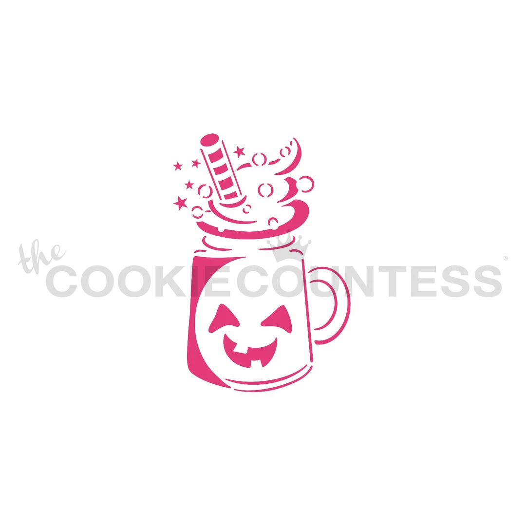 Cookie Countess Spooky Milkshake PYO Stencil 3 Cookie Countess Spooky Milkshake PYO Stencil