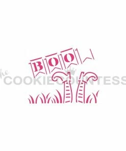 Cookie Countess Spooky Shack 4pc PYO Stencil Set Stencils