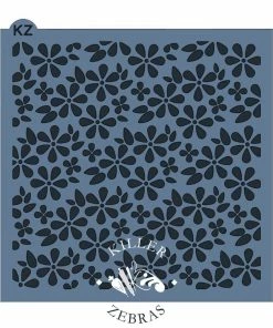 Killer Zebras Spring Flowers KZ Stencil