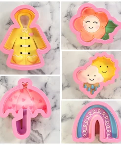 Flour Box Bakery Spring Showers Cookie Cutter BUNDLE