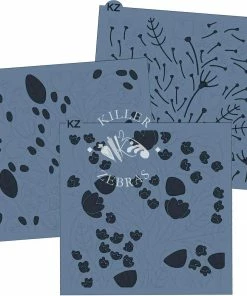 Killer Zebras Spring Fling 3pc KZ Stencil Stencils
