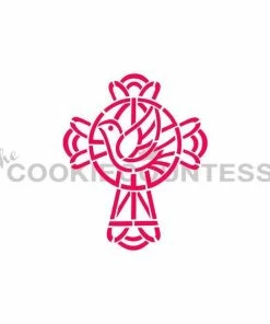 Cookie Countess Stained Glass Cross DWC/PYO Stencil