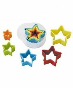 R&M International Cutters Star Nested Plastic Cookie Cutter Set