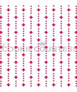 Cookie Countess Stencils Star Tinsel Stencil