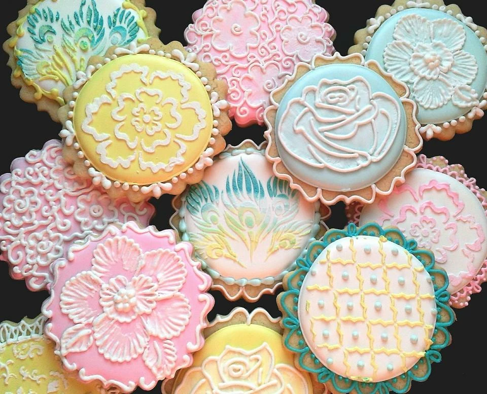 Cookie Countess Stencils Peacock Feather Stencil 4 Cookie Countess Stencils Peacock Feather Stencil