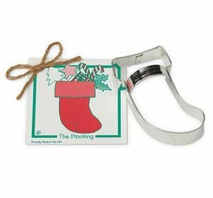 Ann Clark Stocking With Tag Cookie Cutter 3 Ann Clark Stocking With Tag Cookie Cutter