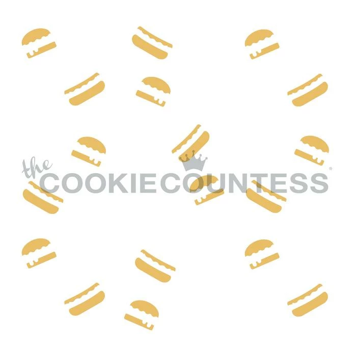 Cookie Countess Stencils Summer Food 3pc Stencil Set 4 Cookie Countess Stencils Summer Food 3pc Stencil Set