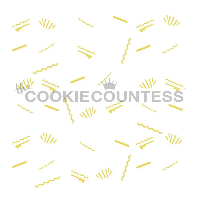 Cookie Countess Stencils Summer Food 3pc Stencil Set 5 Cookie Countess Stencils Summer Food 3pc Stencil Set