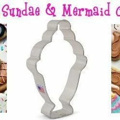 Ann Clark Sundae/Mermaid Cookie Cutter By The Flour Box Cutters