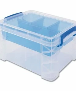 Ck Products Super Stacker Divided Storage Box With Removable Tray