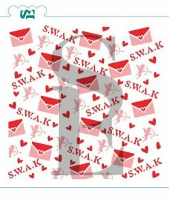 Stencil Expression S.W.A.K. Valentine's Cupid Letter 2pc SE Stencil Stencils