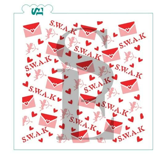 Stencil Expression S.W.A.K. Valentine's Cupid Letter 2pc SE Stencil Stencils 3 Stencil Expression S.W.A.K. Valentine's Cupid Letter 2pc SE Stencil Stencils