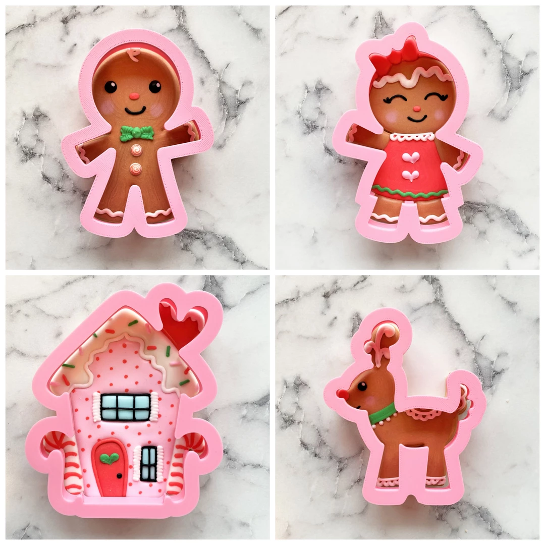 Flour Box Bakery Sweet Gingerbread Cookie Cutter Set 3 Flour Box Bakery Sweet Gingerbread Cookie Cutter Set