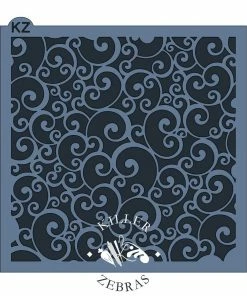 Killer Zebras Swirls KZ Stencil