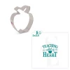 Ann Clark,Stencil Expression Cutters Apple Cutter And Teaching Is A Work Of Heart BUNDLE