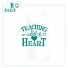 Stencil Expression Teaching Is A Work Of Heart SE Stencil 2 Stencil Expression Teaching Is A Work Of Heart SE Stencil