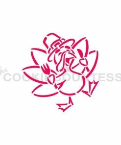 Cookie Countess Stencils Thanksgiving Turkey DWC/PYO Stencil