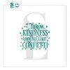 Stencil Expression Stencils Throw Kindness Around Like Confetti SE Stencil