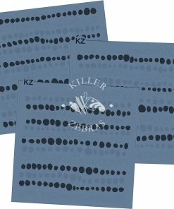 Killer Zebras Tie Dye Dots 3pc KZ Stencil Set