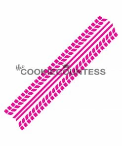 Cookie Countess Tire Tracks Stencil