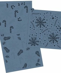 Killer Zebras Tis The Season 3pc KZ Stencil