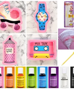 Flour Box Bakery Cutters Totally 80s Cookie Decorating Kit