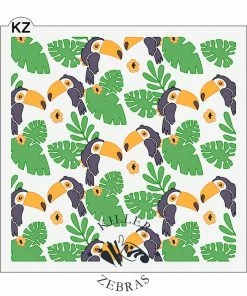 Killer Zebras Stencils Toucans 3pc KZ Stencil