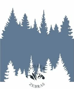 Killer Zebras Tree Line KZ Stencil