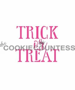 Cookie Countess Stencils Trick Or Treat Block Stencil