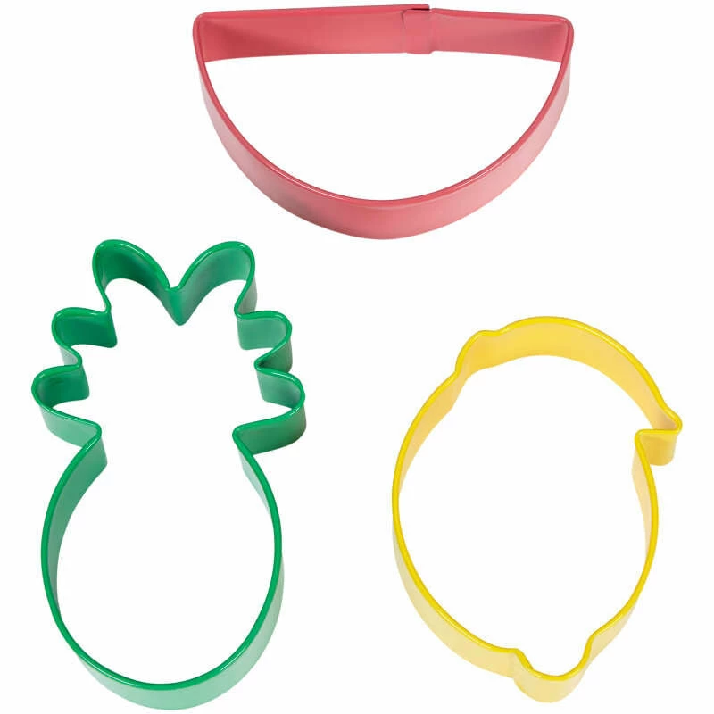 Wilton Tropical Fruit Party 3 Pc. Cookie Cutter Set 4 Wilton Tropical Fruit Party 3 Pc. Cookie Cutter Set
