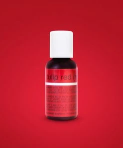 Linneas Tulip Red .70oz Chefmaster LIQUA-GEL Supplies