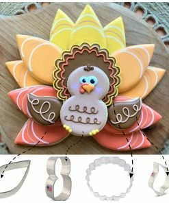 Ann Clark Turkey Platter Cookie Cutter Set Cutters 7 Ann Clark Turkey Platter Cookie Cutter Set Cutters