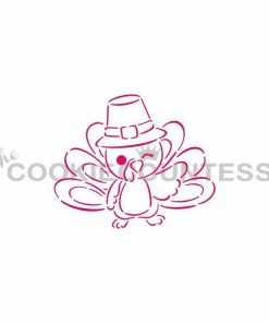 Cookie Countess Turkey With A Wink PYO Stencil Stencils